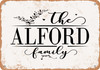 The Alford Family (Style 2) - Metal Sign