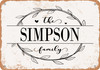 The Simpson Family (Style 1) - Metal Sign