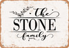 The Stone Family (Style 2) - Metal Sign The Stone Family (Style 2) - Metal Sign
