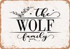 The Wolf Family (Style 2) - Metal Sign