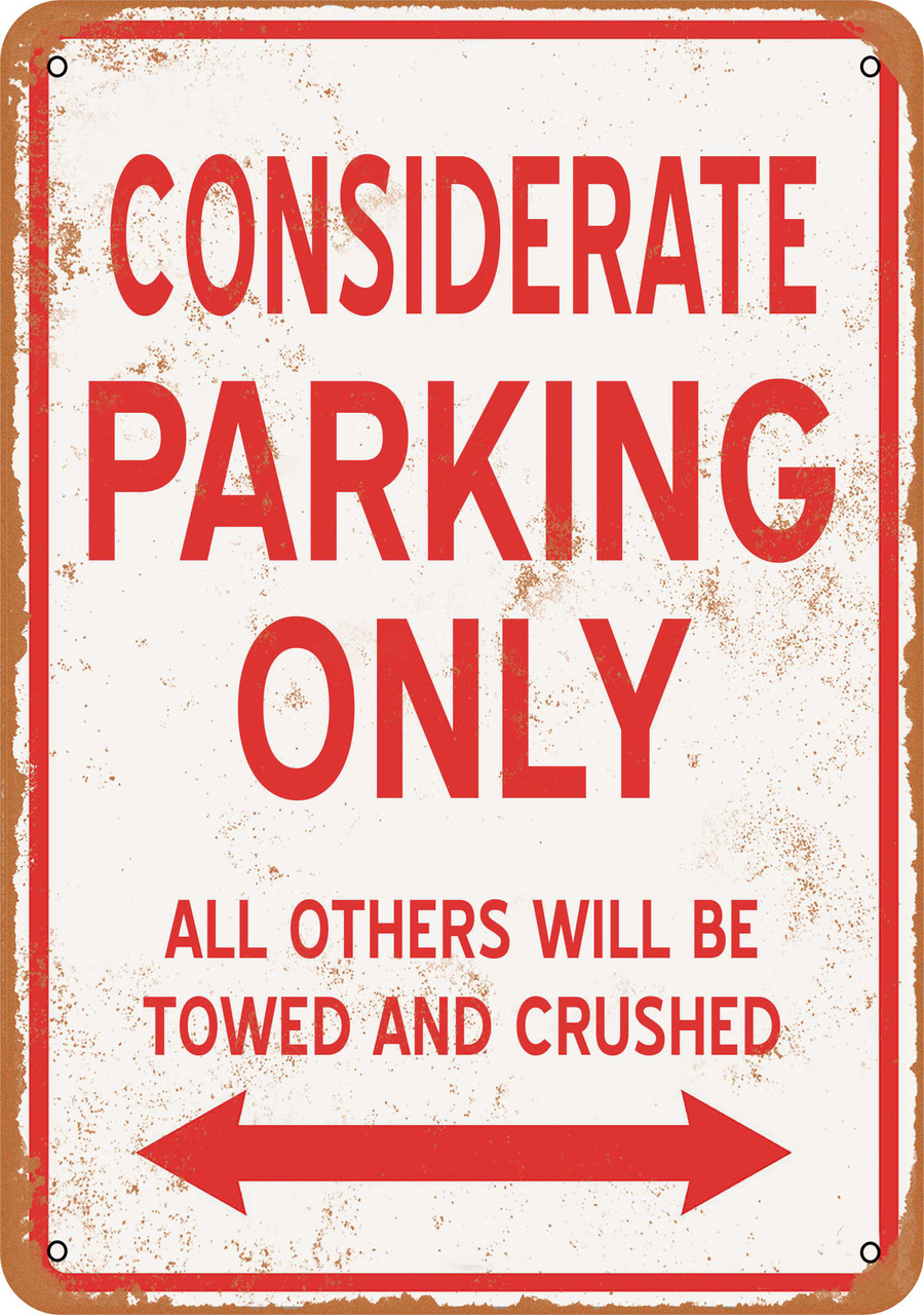 Mountain Bike Parking Only Metal Sign - 8x12 Inch Outdoor Street Sign