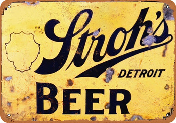 Stroh's Beer - Metal Sign