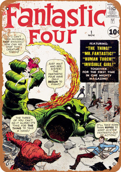 Fantastic Four #1 - Metal Sign