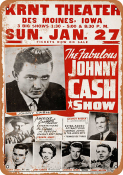 Johnny Cash Show - Metal Sign