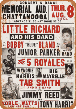 Little Richard at Chattanooga - Metal Sign