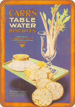 Carr's Table Water Biscuits - Metal Sign