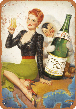 Clicquot Club Ginger Ale - Metal Sign