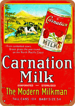 Carnation Milk - Metal Sign