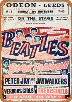 Beatles 1963 Odeon Concert - Metal Sign