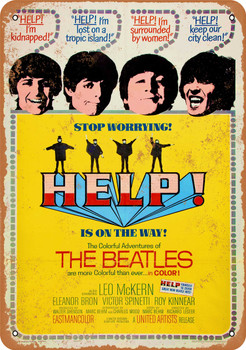 Beatles Help! - Metal Sign