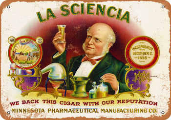 La Sciencia Cigars - Metal Sign