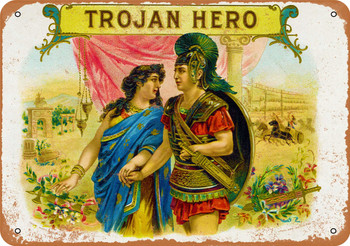 Trojan Hero Cigars - Metal Sign