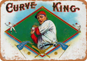Curve King Cigars - Metal Sign