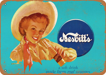 Nesbitt's Orange Drink - Metal Sign