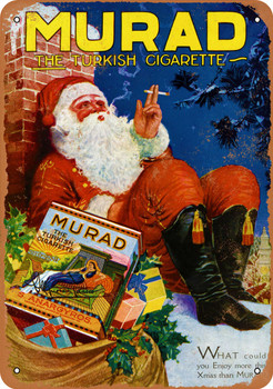 Santa for Murad Turkish Cigarettes - Metal Sign