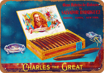 Charles the Great Cigars - Metal Sign