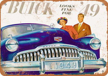 1949 Buick - Metal Sign