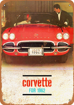 1962 Corvette - Metal Sign