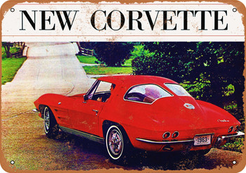 1963 Corvette - Metal Sign