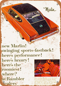 1965 AMC Marlin - Metal Sign