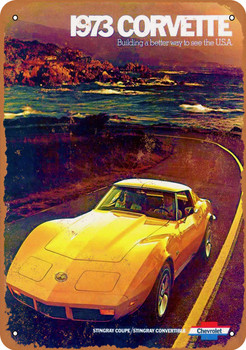 1973 Corvette - Metal Sign 2
