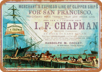 I.F. Chapman Shipping - Metal Sign
