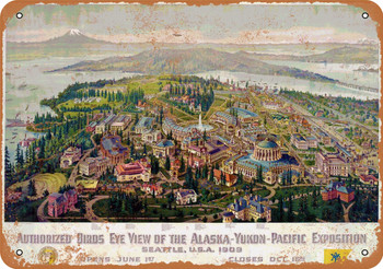 1909 Seattle Exposition - Metal Sign