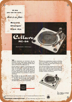 1955 Collaro Turntables - Metal Sign
