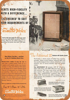 1957 Electro-Voice Speakers - Metal Sign