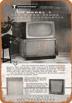 1957 Klipsch Speakers - Metal Sign