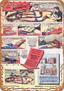 1966 Motorific Torture Track - Metal Sign