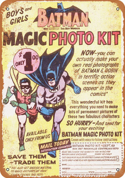 1966 Batman Magic Photo Kit - Metal Sign