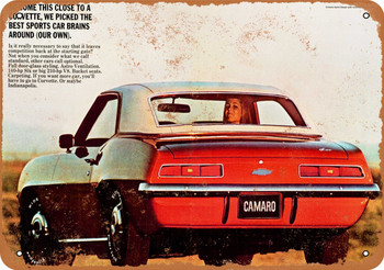 1969 Camaro - Metal Sign 4