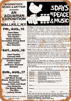 1969 Woodstock Flyer - Metal Sign