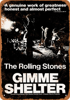 1970 Rolling Stones Gimme Shelter - Metal Sign