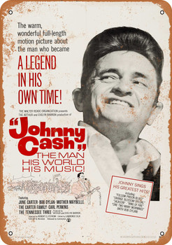 1969 Johnny Cash Movie - Metal Sign