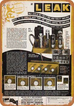 1954 BIC Amplifiers - Metal Sign