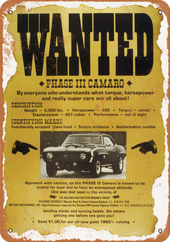 1969 Baldwin Motion Camaro - Metal Sign