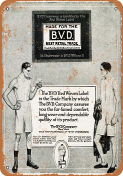 1922 B.V.D.s - Metal Sign