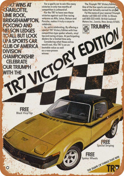 1976 Triumph TR7 Victory Edition - Metal Sign