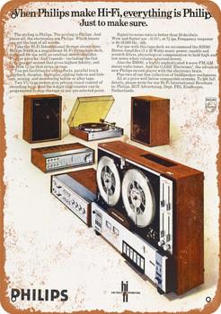 1970 Philips Audio Components - Metal Sign