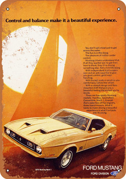 1972 Ford Mustang Mach 1 - Metal Sign