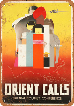 The Orient Calls - Metal Sign