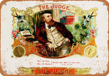 The Judge Cigars - Metal Sign