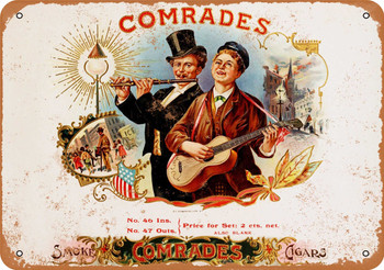 Comrades Cigars - Metal Sign