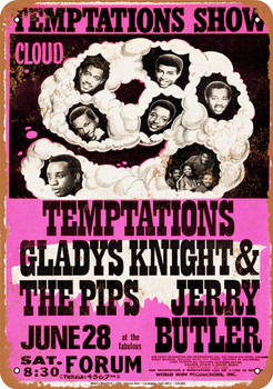 1969 The Temptations in Los Angeles - Metal Sign