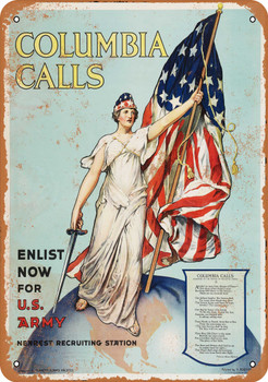 1916 Enlist in the U.S. Army - Metal Sign