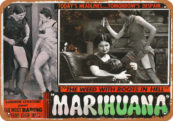 1935 Marijuana Tomorrow's Despair - Metal Sign