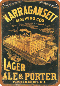 Narragansett Lager Ale & Porter - Metal Sign