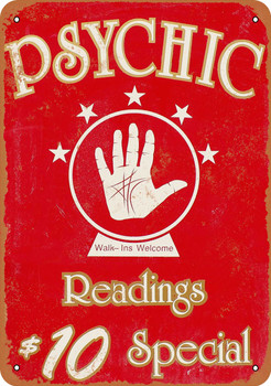 Psychic Readings - Metal Sign